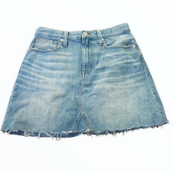 Madewell Rigid Denim A-Line Mini Skirt - Picture 2 of 6